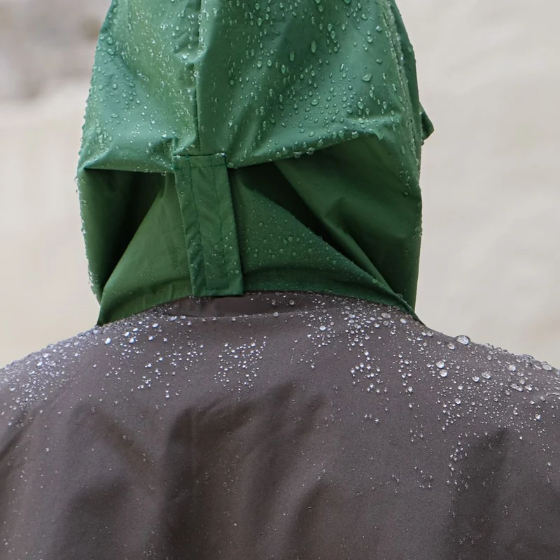 Poncho de pluie court Poule Party adulte Kaki