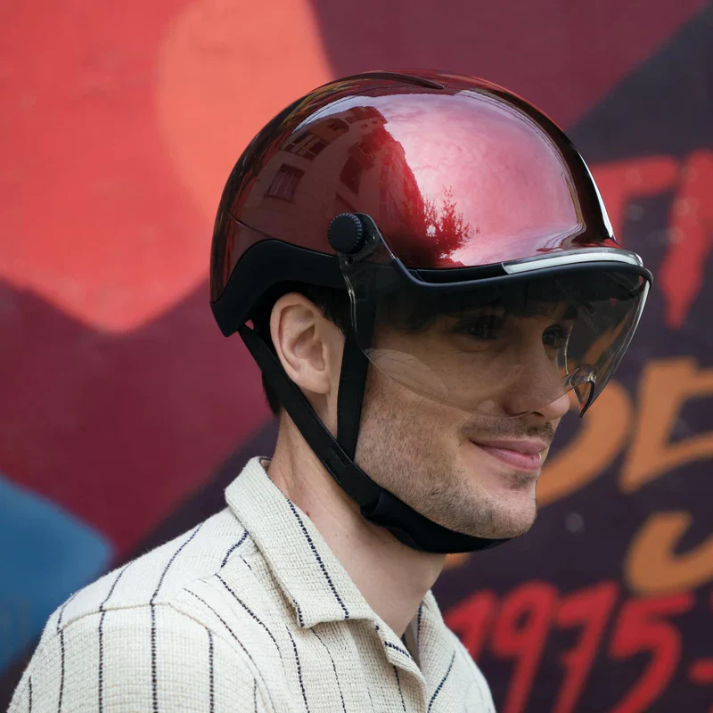 Casque vélo à visière lumineux avec clignotants Overade Life