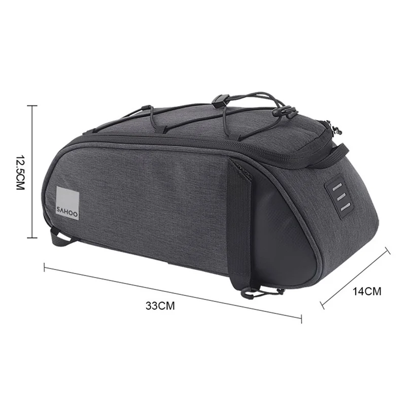 SAHOO Medium Trunk Bag – 7L with Universal Mounting Straps (33x14x12cm)