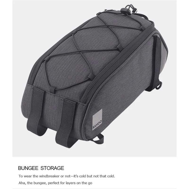 SAHOO Medium Trunk Bag – 7L with Universal Mounting Straps (33x14x12cm)