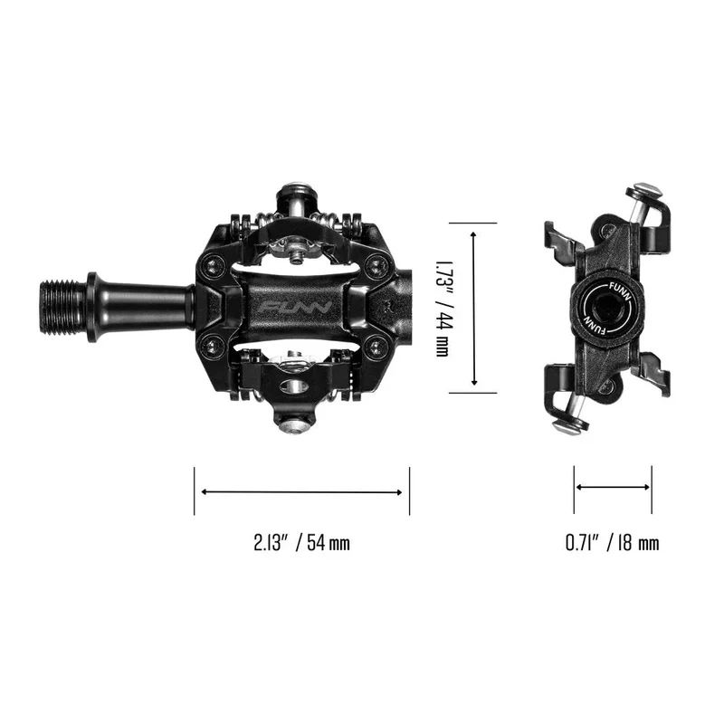 FUNN Tactic Clip-In SPD Pedals