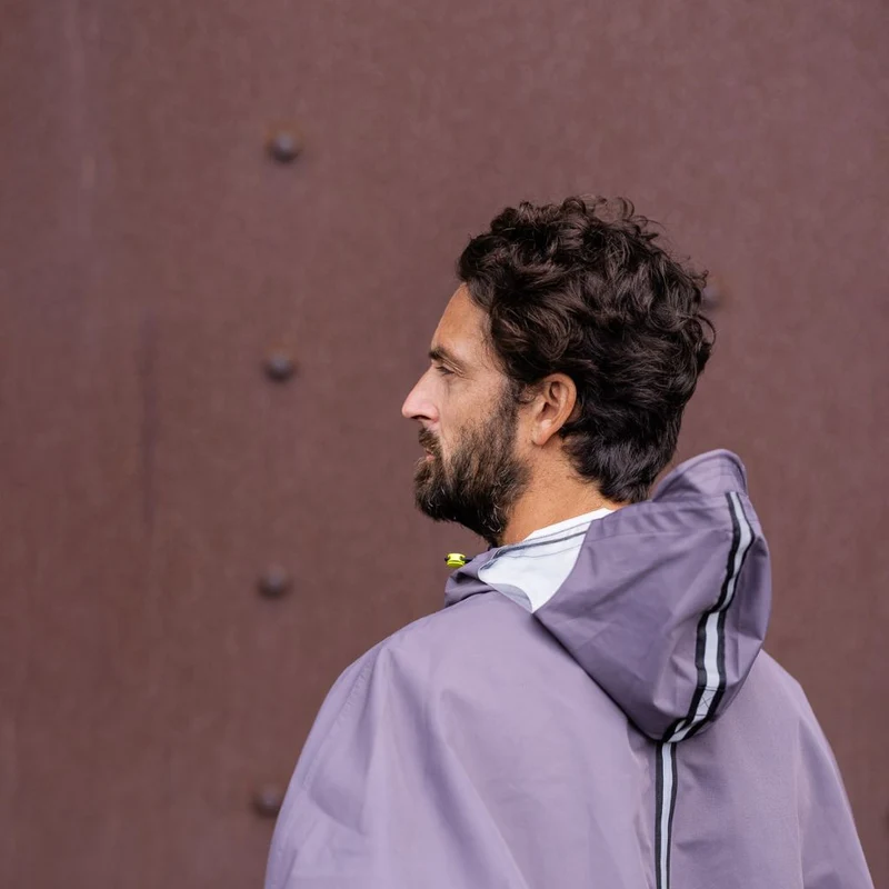 Cape de pluie vélo unisexe Le Temps des Grenouilles - Polyester 100% recyclé