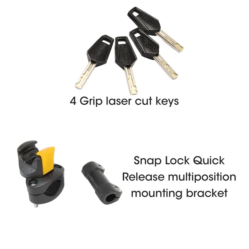 OnGuard Pitbull Series Standard U-Lock Keyed - 11.5cm x 23cm D 14mm