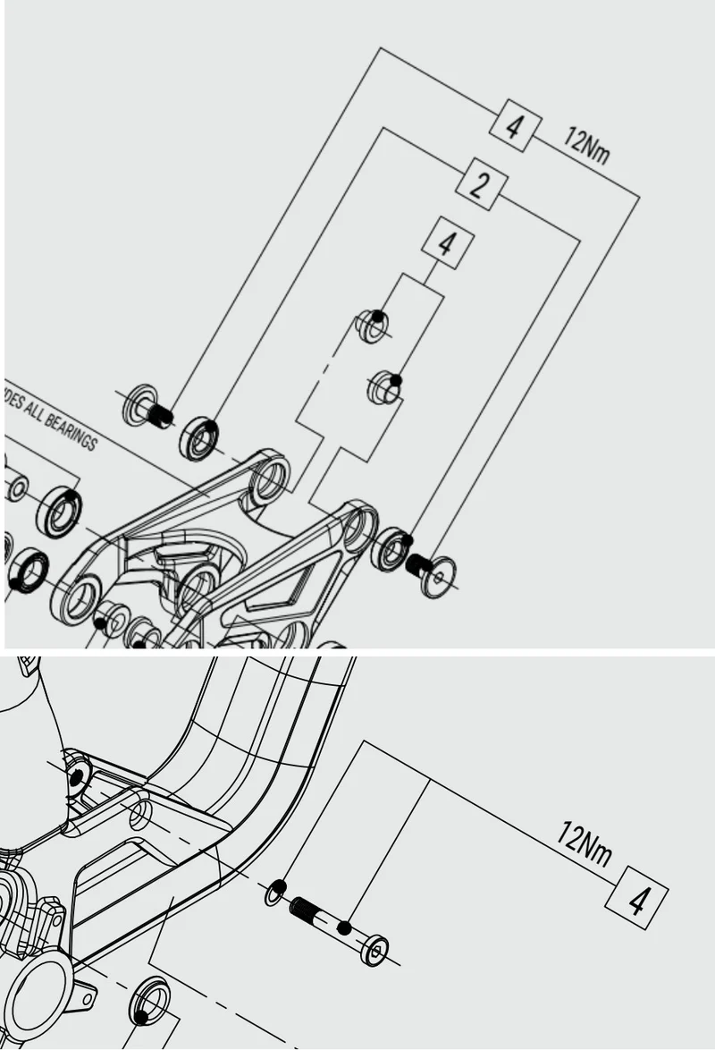 Marin Shock Bolt Kit I
