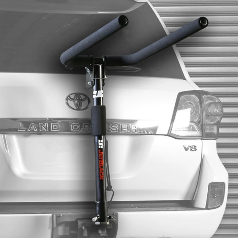 JetBlack 4-Bike JetRack Deluxe Folding Towball Mounted Bike Carrier Includes Bungee Pack