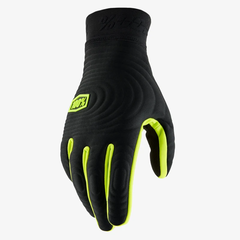 Gants 100% BRISKER XTREME Noir/Jaune