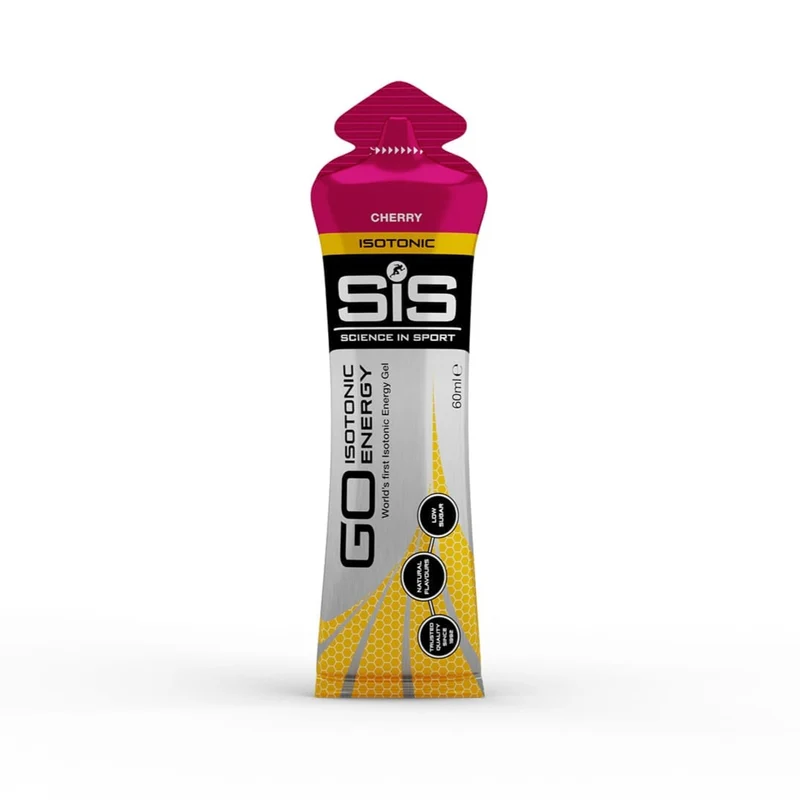 Lot de 10 Gel Énergétique ( + 2 Gratuits ) SIS GO ISOTONIQUE (60ml) Cerise