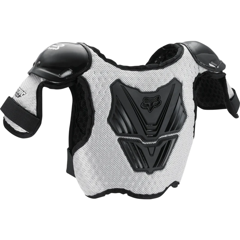 Plastron FOX PEEWEE TITAN ROOST Junior Noir/Argent