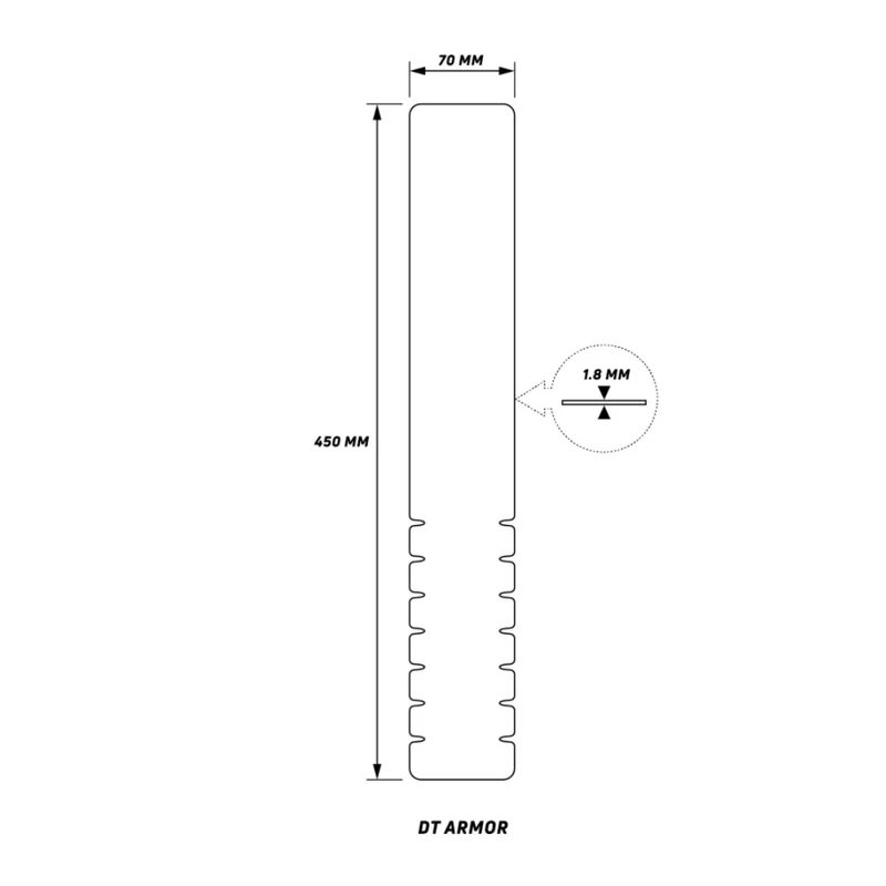Protection pour cadre vélo VTT et VTTAE DT Armor Zefal
