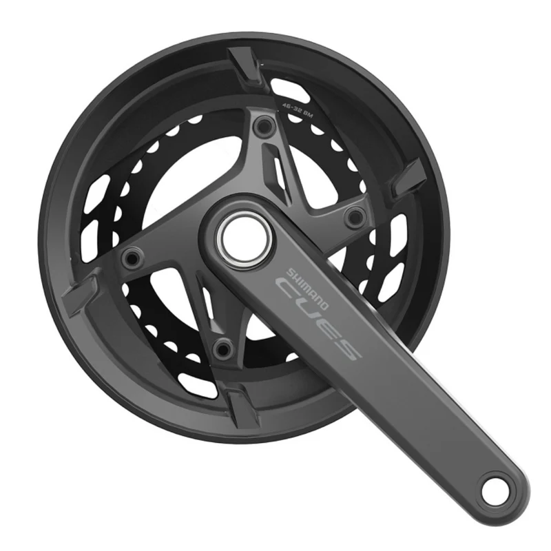 Pédalier double plateau Shimano CUES FC-U6010 Hollowtech 11 vitesses 46-32 dents