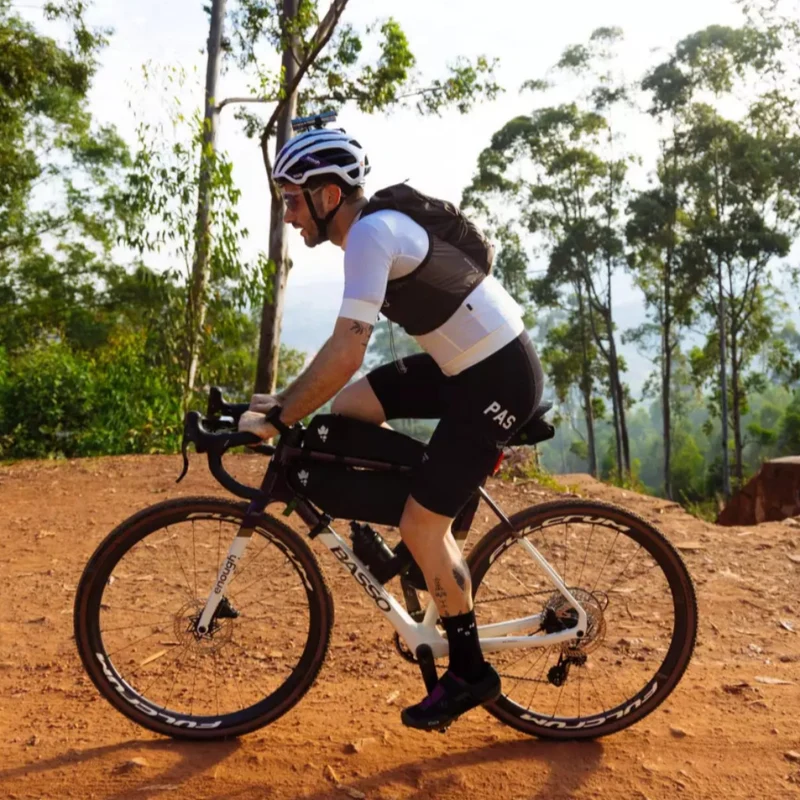 Sacoche de cadre bikepacking Internode Adventure WP Miss Grape