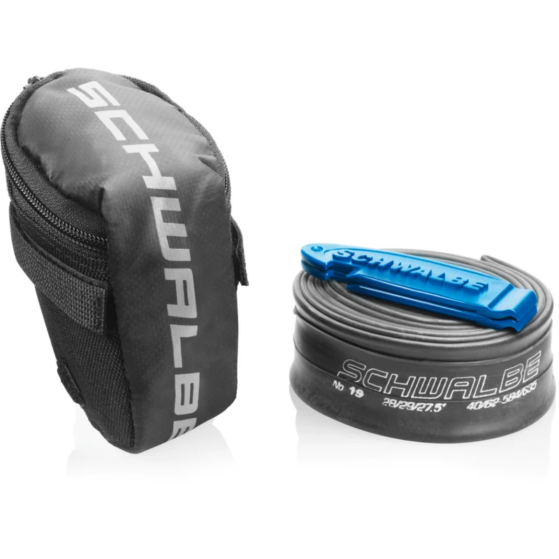 Sacoche de selle Schwalbe avec chambre à air et démonte-pneus