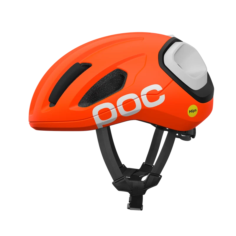 Casque Route POC AMIDAL Orange Matt/Noir Matt/Blanc Matt
