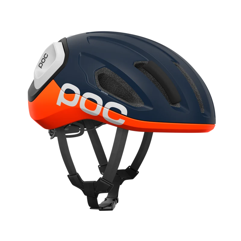 Casque Route POC AMIDAL Marine/Orange/Blanc Matt