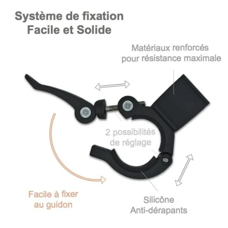 Support de téléphone avec batterie Cyclotron Sunslice