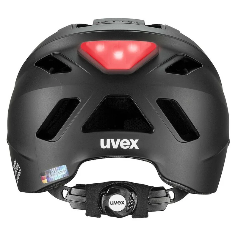 Casque vélo ville noir unisexe UVEX Urban planet Led