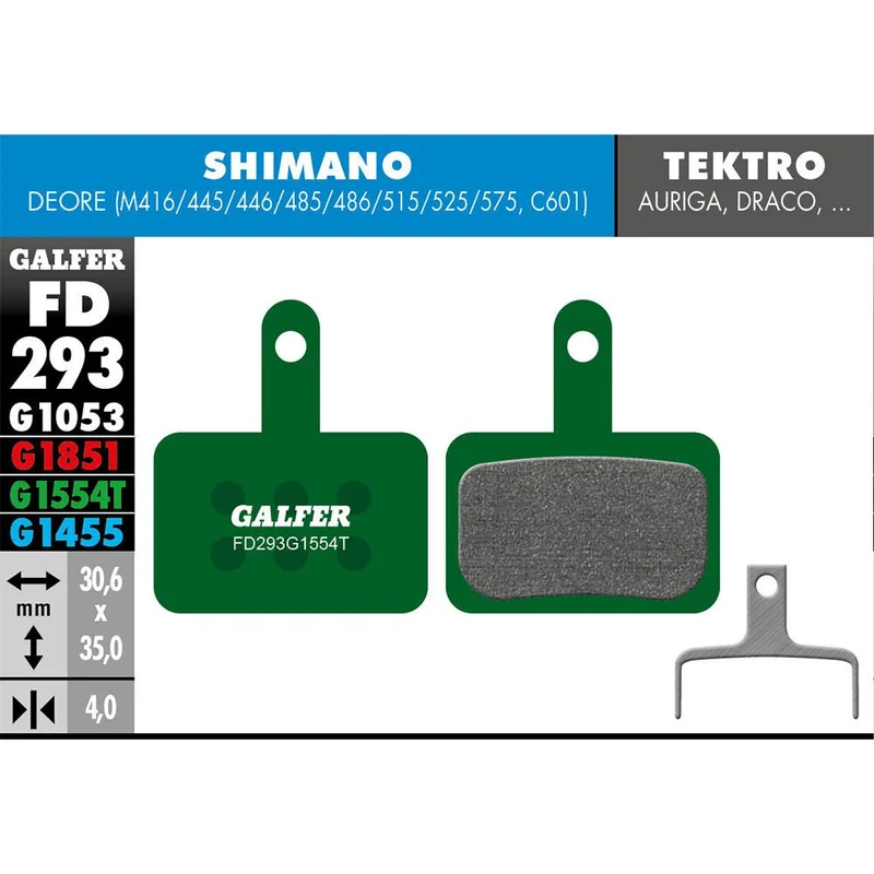 Galfer FD247 Brake Pads Shimano Deore XT (M755) Hope Mono M4