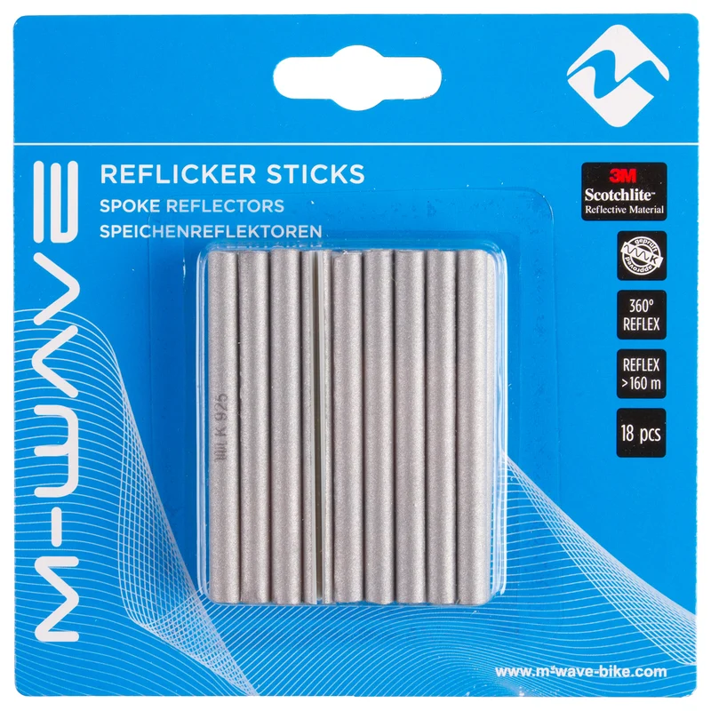 Barrettes réfléchissantes pour rayons de vélo - Par 18