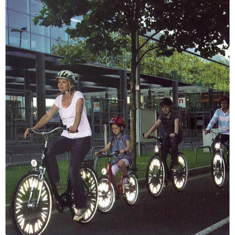 Barrettes réfléchissantes pour rayons de vélo - Par 18