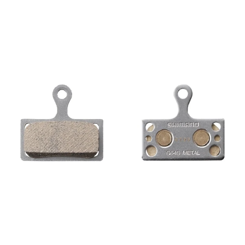 Plaquettes frein à disque vélo métallique Shimano G04s