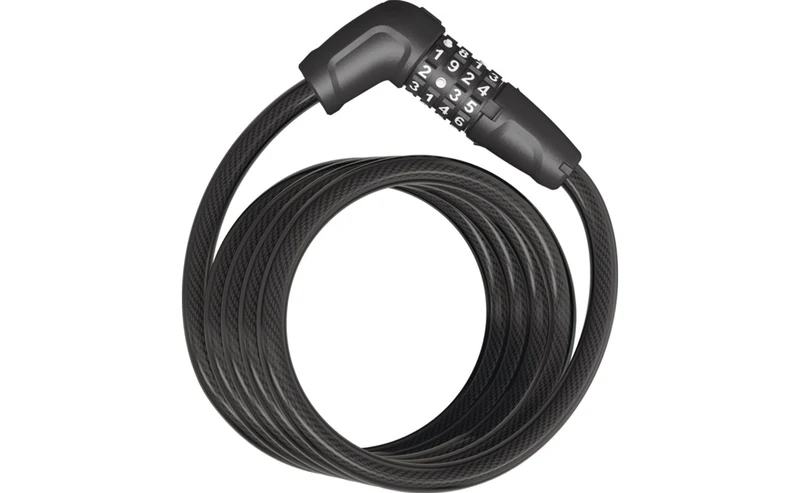 Abus Lock Coil Combo Tresor 6512 Combo - 180cm X 12mm Scmu Black