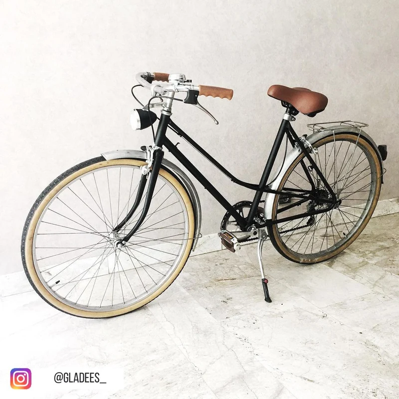 Poignées de vélo vintage caramel avec creux 110 mm