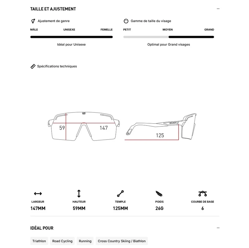 Lunettes RUDY PROJECT SPINSHIELD PRO Blanc Verres RP Optics Multilaser Yellow