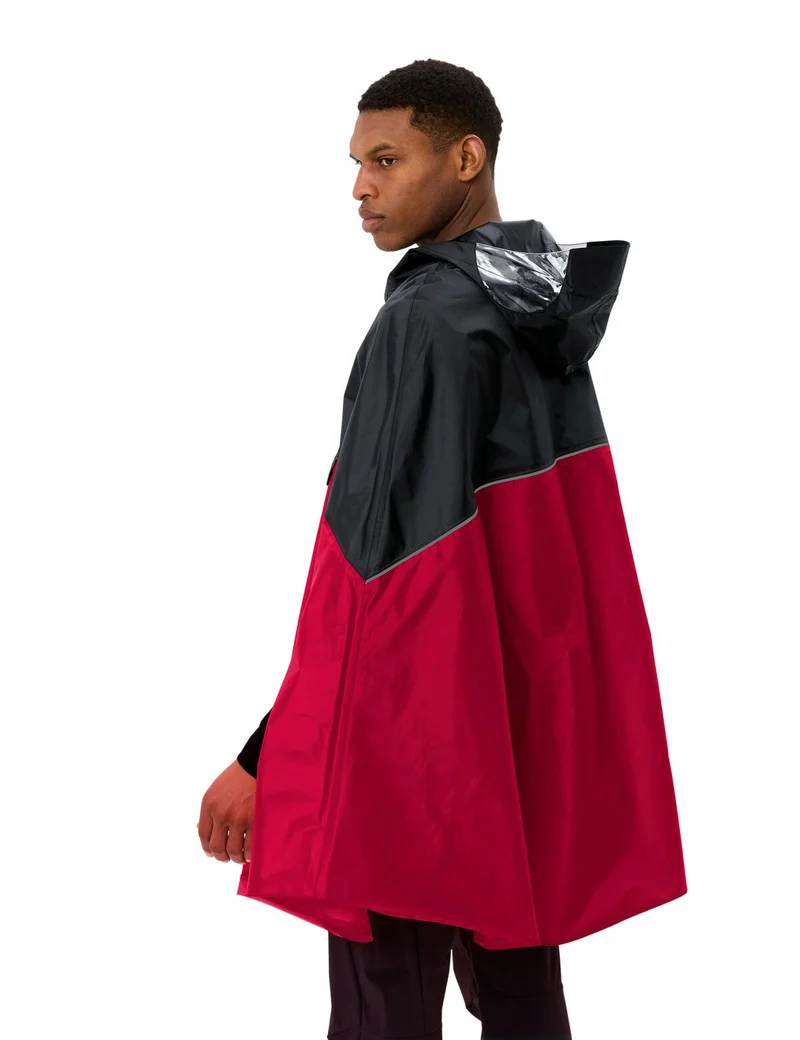 Poncho cycliste jaune avec visières latérales Covero II Vaude