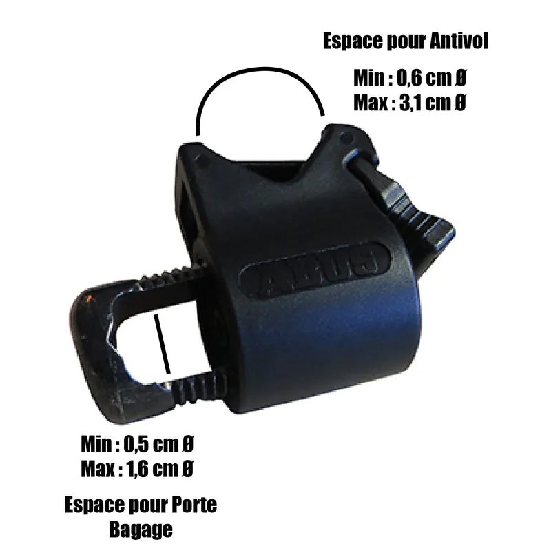 Fixation UGH 02 pour antivol U sur porte bagage ABUS