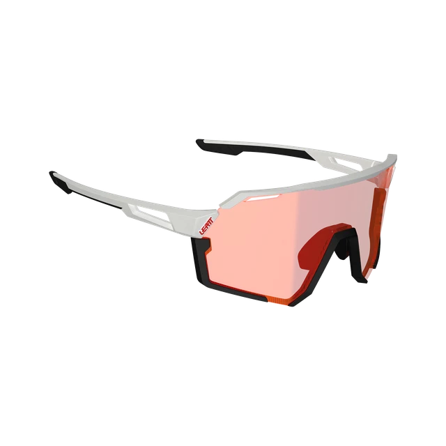 Lunettes LEATT RIDEVIZ PRO LARGE Blanc Verre Crystal Iriz Rouge