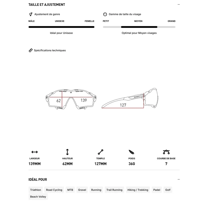 Lunettes RUDY PROJECT CUTLINE Crystal Ash Verres RP Optics Multilaser Sunset