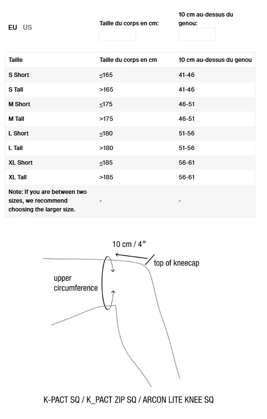 Genouillères ION K-Pact SQ Unisex Noir