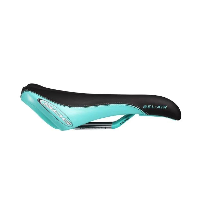 Selle SDG BEL-AIR RL Rails CrMo Noir/Turquoise