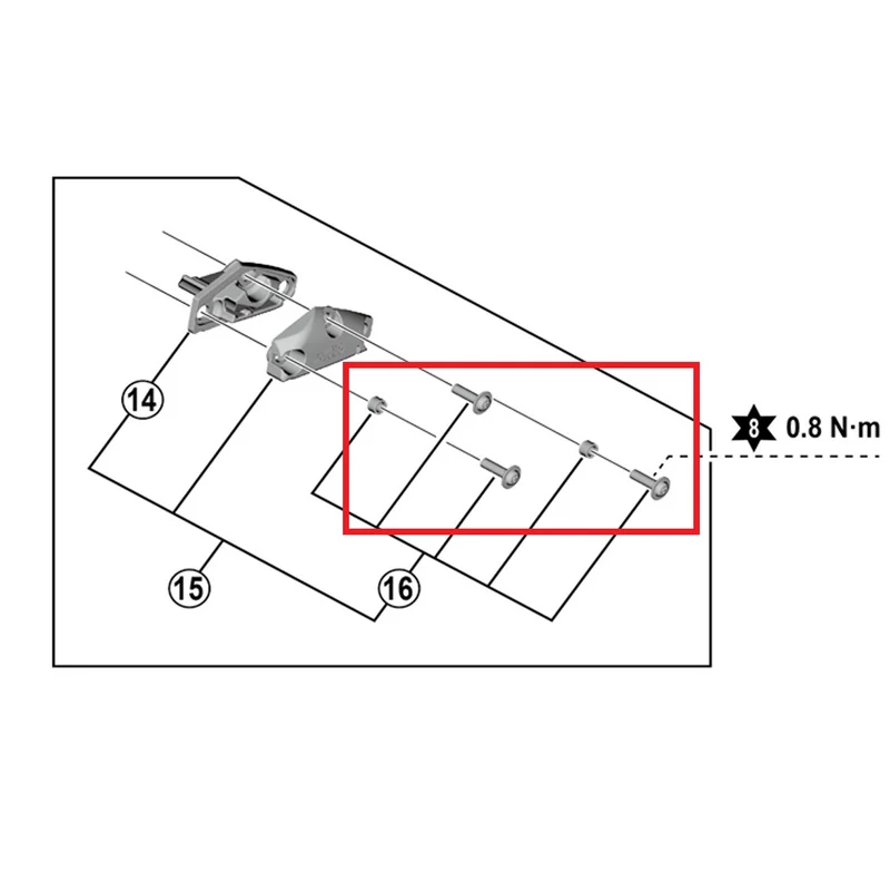 Kit Vis Capot SHIMANO pour Leviers ST-R9120
