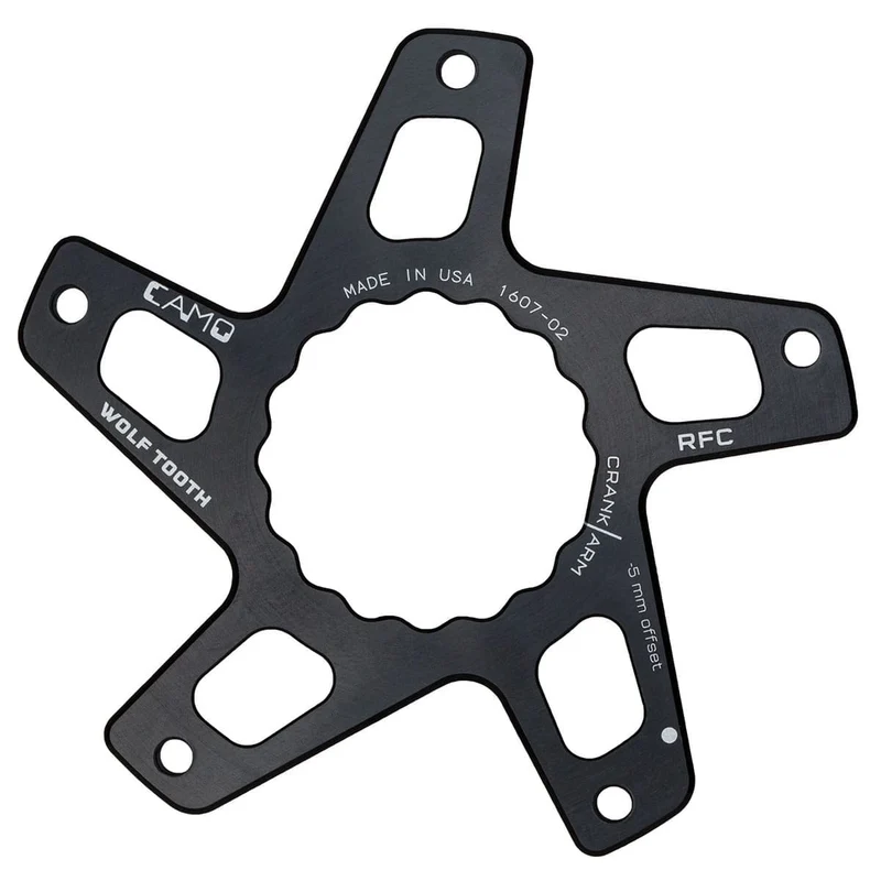 Étoile de Pédalier WOLF TOOTH CAMO M5 Raceface Cinch Direct Mount Boost Offset -5mm Noir
