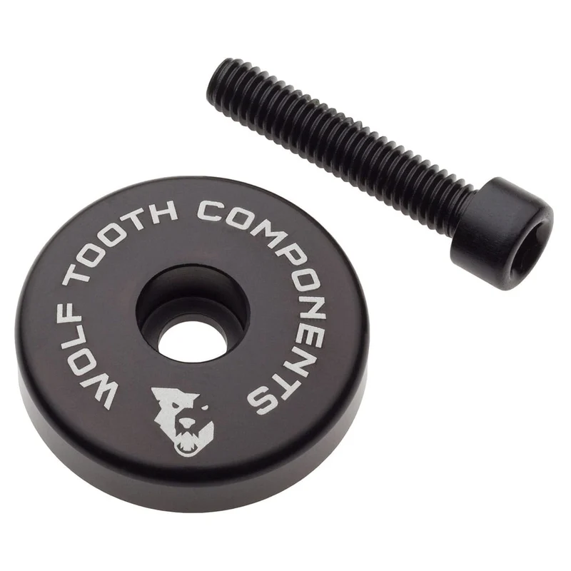 Bouchon de Potence WOLF TOOTH avec Entretoise de 5mm Intégré 1"1/8 Noir