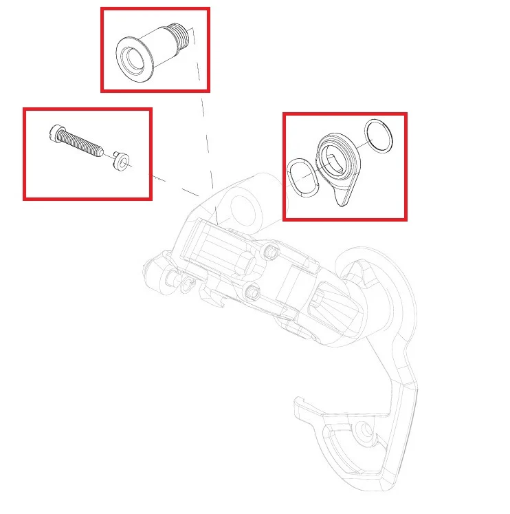 KIt Vis de Réglage et Fixation Dérailleur SRAM RED