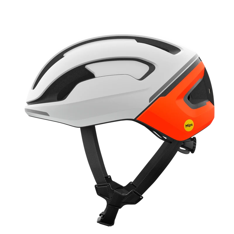 Casque Route POC OMNE BEACON MIPS Blanc/Orange Matt