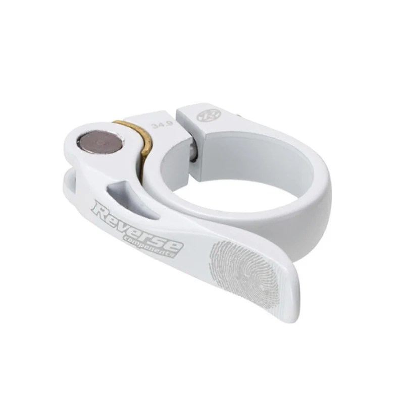 Collier de Selle REVERSE COMPONENTS LONG LIFE Serrage Rapide Blanc