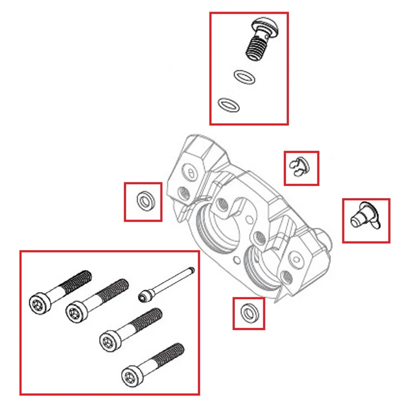 Kit Vis Etrier de Frein SRAM SRAM MAVEN Ultimate/Silver/Bronze
