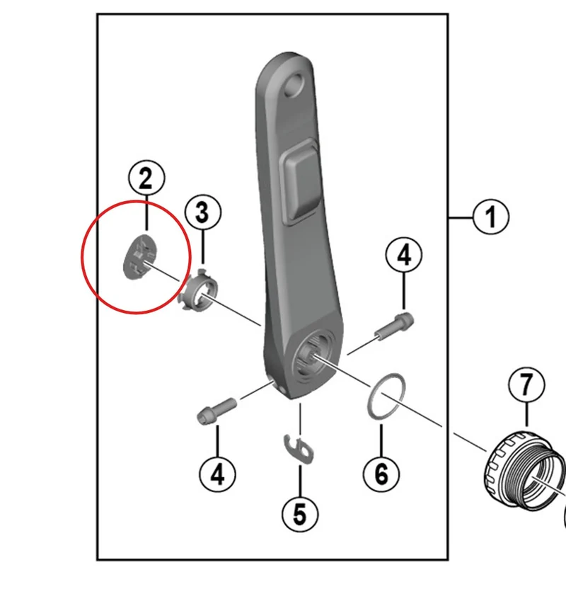 Cache Manivelle SHIMANO pour Pédalier FC-R8100-P