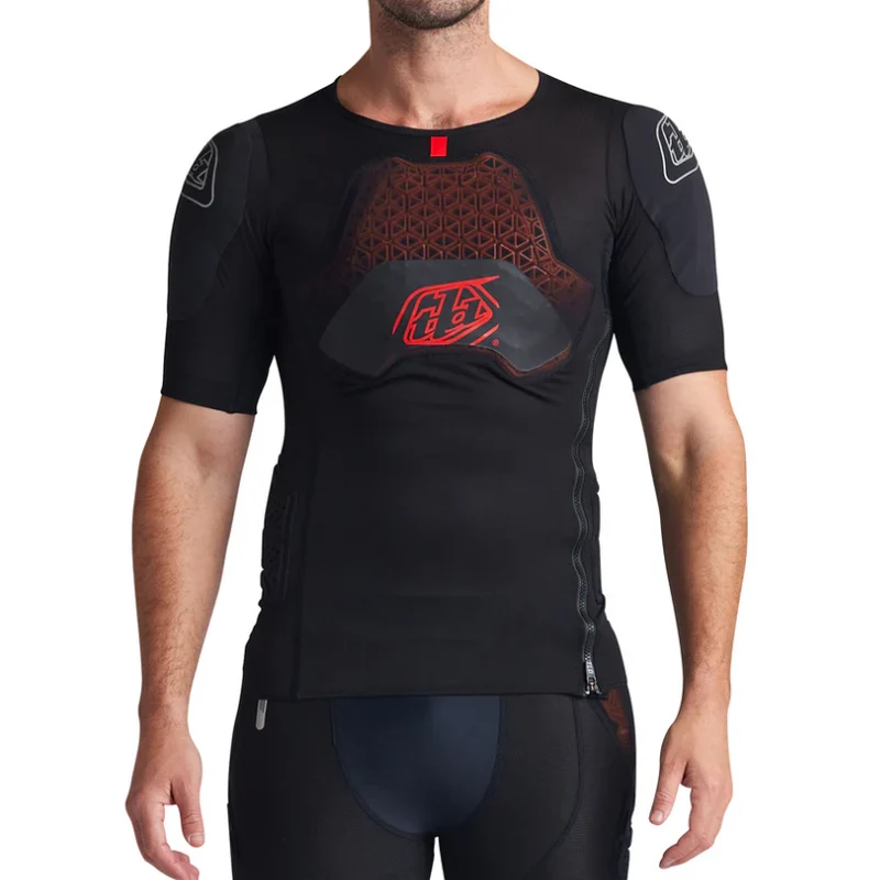 T-Shirt de Protection TROY LEE DESIGNS STAGE GHOST D3O Manches Courtes Noir