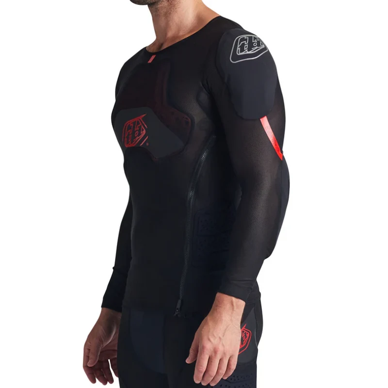 T-Shirt de Protection TROY LEE DESIGNS STAGE GHOST D3O Manches Longues Noir