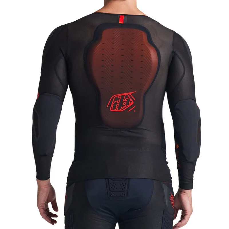 T-Shirt de Protection TROY LEE DESIGNS STAGE GHOST D3O Manches Longues Noir
