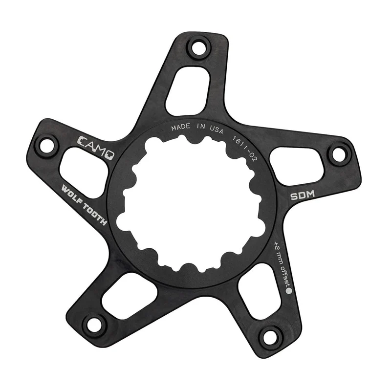 Étoile de Pédalier WOLF TOOTH CAMO P2 Sram Offset 4mm Noir