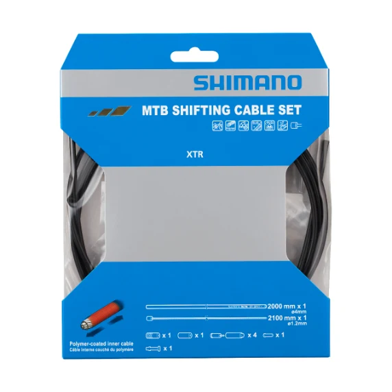 Kit de Câble et Gaine de Dérailleur SHIMANO Polymère Mono