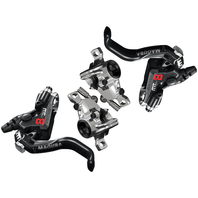 Paire de Freins MAGURA MT8 PRO Sans Disque Noir/Argent