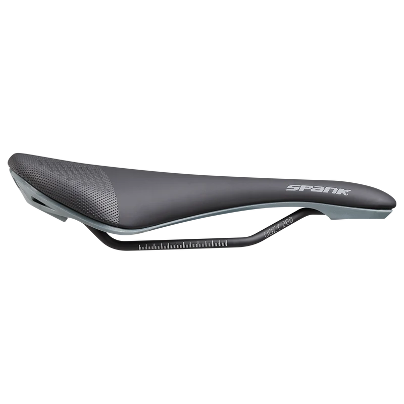 Selle SPANK OOZY 280 144mm Rails CrMo Gris