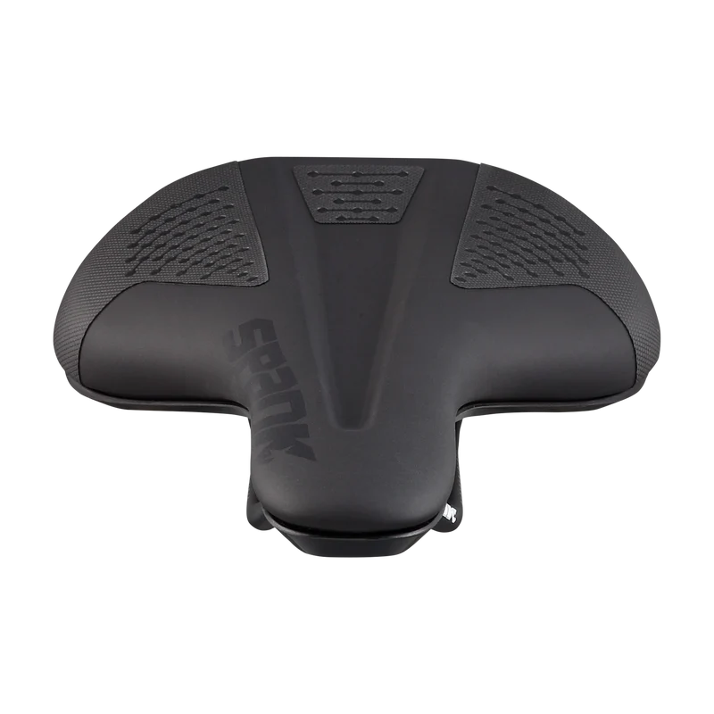 Selle SPANK SPIKE 160 Cuir Rails CrMo LTD GG Noir