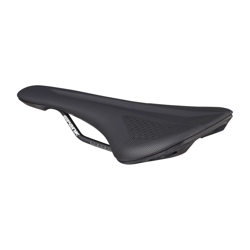 Selle SPANK SPIKE 160 Cuir Rails CrMo LTD GG Noir